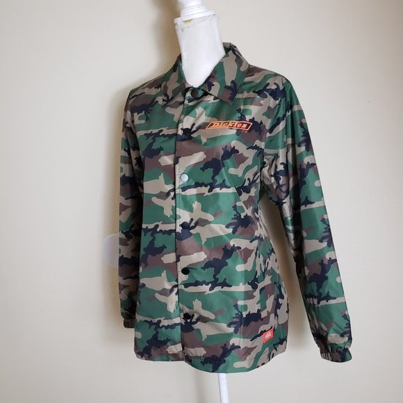 Dickies Women Olive Green Jacket Camo L - Picture 1 of 8